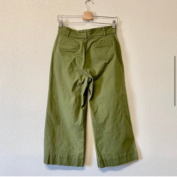 Madewell Olive Wide Leg Crop - Picture 4 of 8